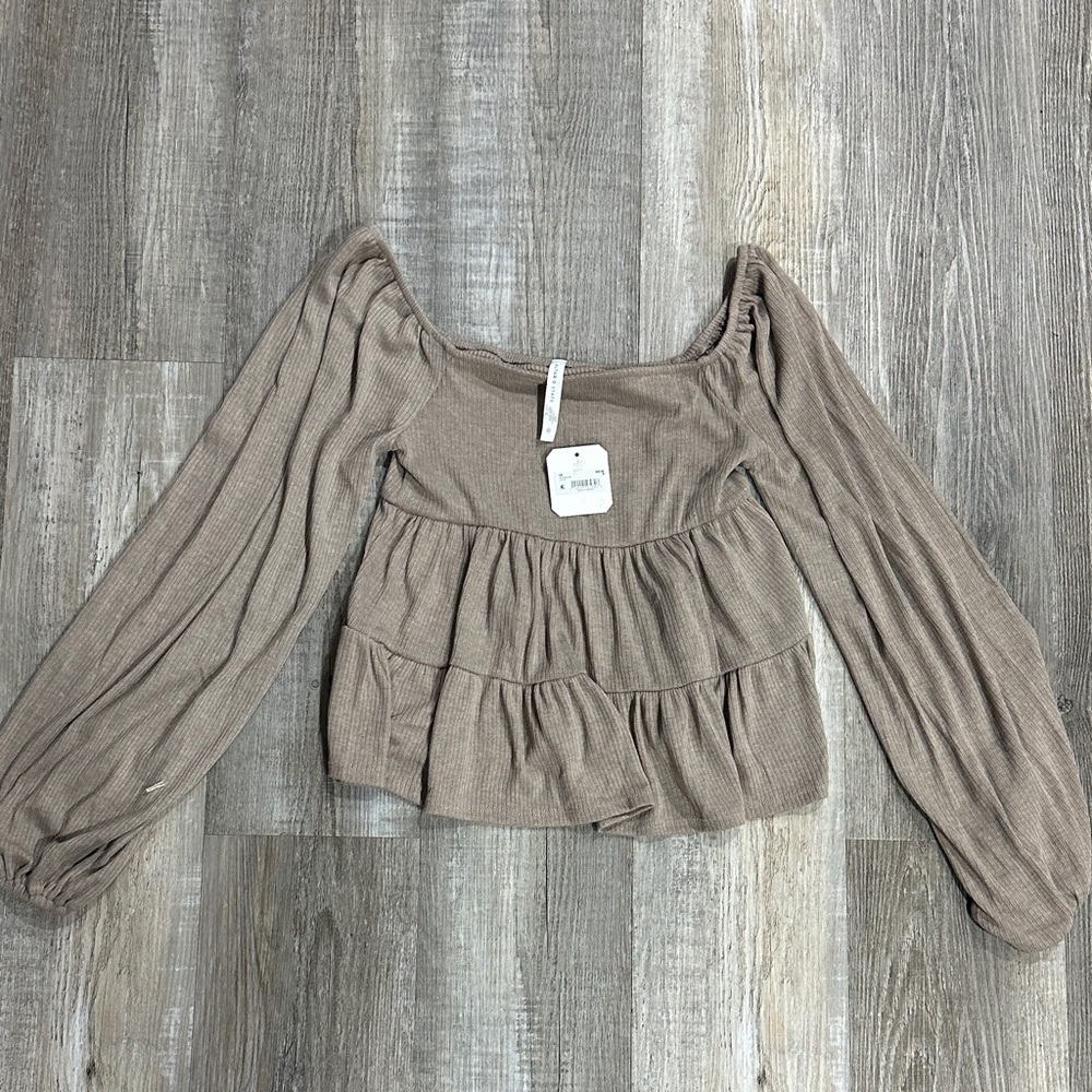 Altar'd State Taupe Blouse